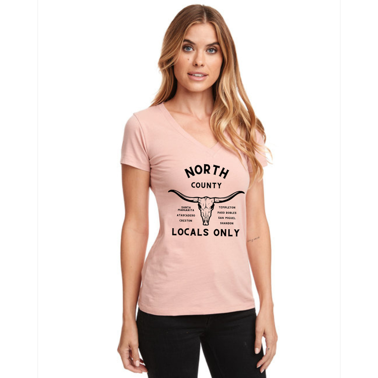 NORTH COUNTY LOCALS LADIES VNECK